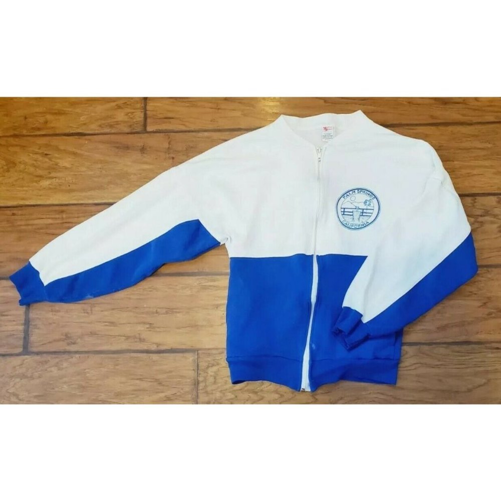 Vintage Palm Springs California Zip Sweatshirt Jacket Small S 90s 80s USA MADE